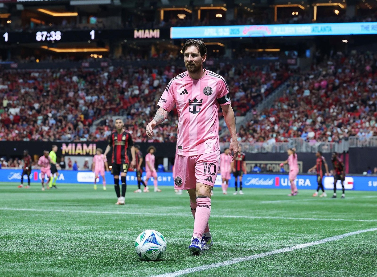 Lionel Messi during an Inter Miami football match as he reportedly moves closer to acquiring Spanish club CD Eldense