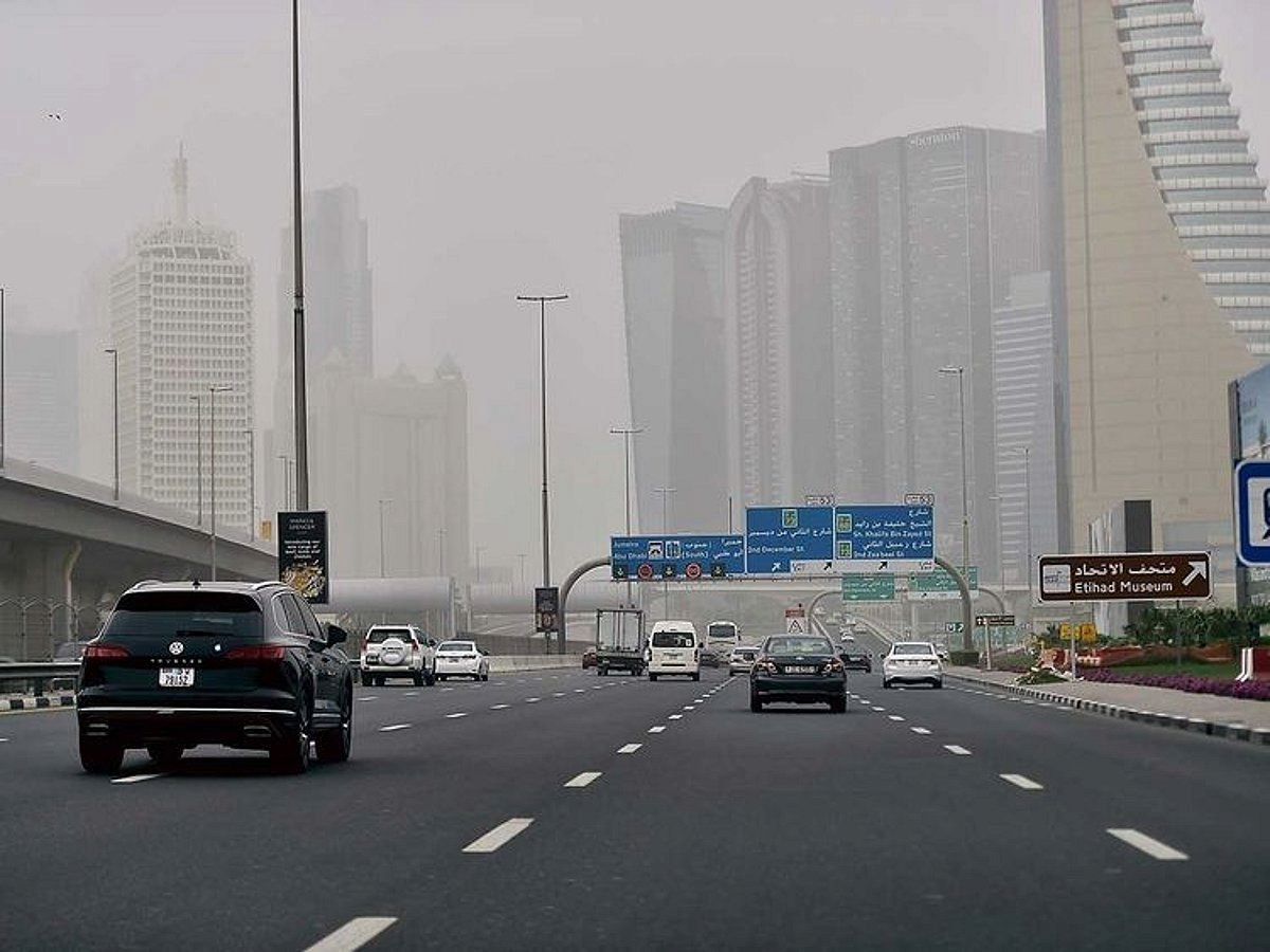 Dusty and hazy weather conditions across the UAE as temperatures remain high